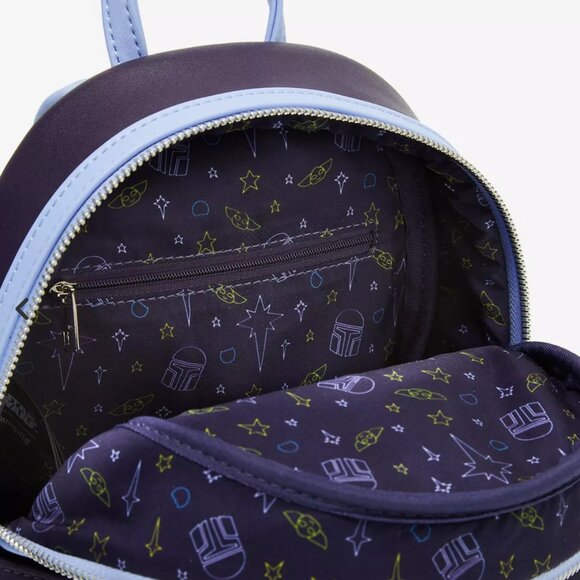 Loungefly Star Wars Mandalorian Grogu Constellations Backpack BoxLunch Exclusive - Picture 2 of 5